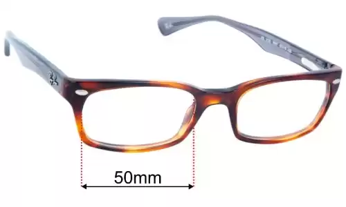 Ray-Ban RB5150 Lentilles de Remplacement 50mm wide 