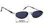 Sunglass Fix Replacement Lenses for Ray-Ban B&L Rituals W2250 - 52mm Wide 