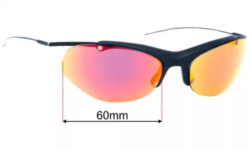 Reebok B 9501 Replacement Lenses 62mm wide 