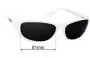 Sunglass Fix Verres de Remplacement pour Revo RE4053 Grand Wrap - 61mm Wide 