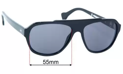 Saturnin Eyewear  Numerocinque-1 Replacement Lenses 55mm wide 