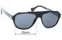 Sunglass Fix Replacement Lenses for Saturnin Eyewear  Numerocinque-1 - 55mm Wide 