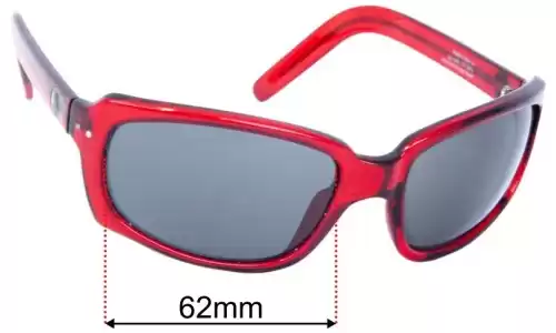 Spy Optic 43 Replacement Lenses 62mm wide 