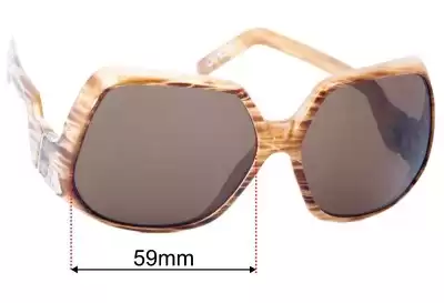 Spy Optic Corniche Replacement Lenses 59mm wide 