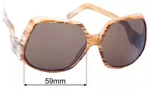 Spy Optic Corniche Replacement Lenses 59mm wide 