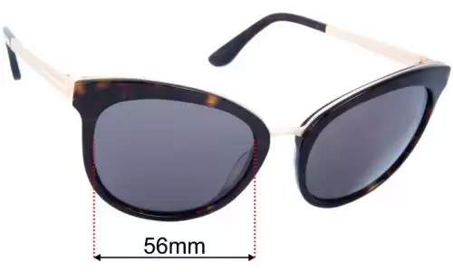 Tom Ford EMMA TF461 Replacement Lenses 56mm wide 