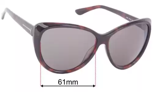 Tom Ford Malin TF230 Replacement Lenses 61mm wide 