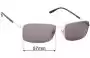 Sunglass Fix Replacement Lenses for Tom Ford Hudson TF102 - 57mm Wide 