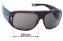 Sunglass Fix Replacement Lenses for Tom Ford Porfirio TF21 - 62mm Wide 