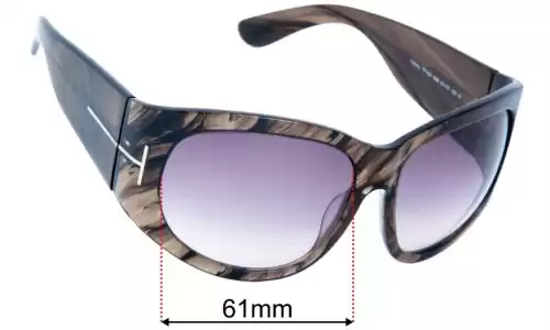 Tom Ford Felicity TF404  Replacement Lenses 61mm wide 