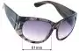 Sunglass Fix Replacement Lenses for Tom Ford Felicity TF404 - 61mm Wide 