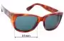 Sunglass Fix Replacement Lenses for Tom Ford Carson TF441 - 56mm Wide 
