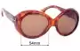 Sunglass Fix Replacement Lenses for Tom Ford Emanuella TF67 - 54mm Wide 