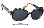 Sunglass Fix Replacement Lenses for Tory Burch TY7059 - 57mm Wide 
