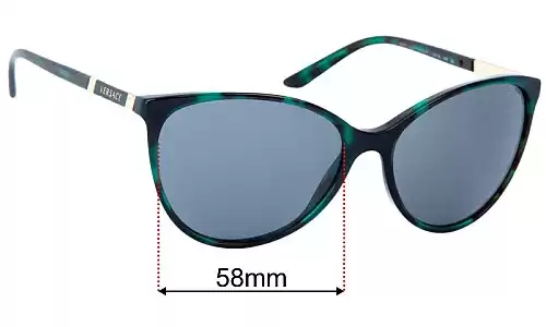 Versace MOD 4260 Replacement Lenses 58mm wide 