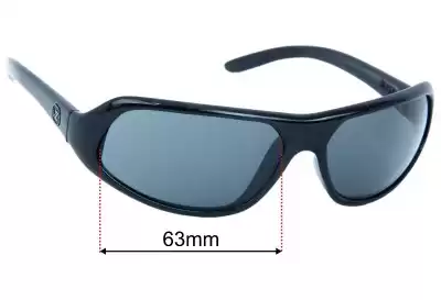 Von Zipper Busta Replacement Lenses 63mm wide 