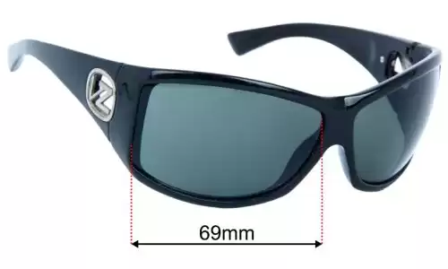 Von Zipper Debutante Replacement Lenses 69mm wide 