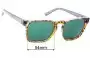 Sunglass Fix Replacement Lenses for Von Zipper Levee - 54mm Wide 