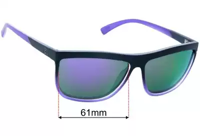 Von Zipper Luna Frostbyte Replacement Lenses 61mm wide 