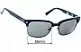 Sunglass Fix Replacement Lenses for Von Zipper Mayfield - 55mm Wide 