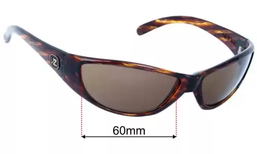 Von Zipper Modge Replacement Lenses 60mm wide 
