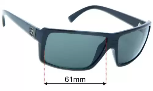 Von Zipper Snark Replacement Lenses 61mm wide 