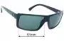 Sunglass Fix Replacement Lenses for Von Zipper Snark - 61mm Wide 