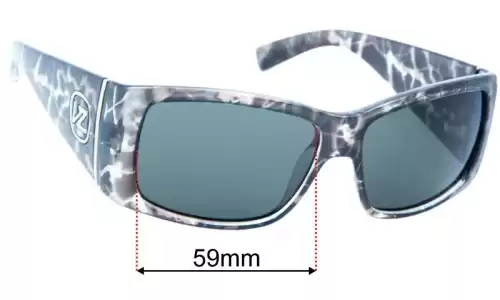 Von Zipper Southpaw Replacement Lenses 59mm wide 