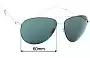 Sunglass Fix Lentes de Repuesto para Von Zipper Wingding - 60mm Wide 