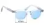 Sunglass Fix Replacement Lenses for Garrett Leight Regent - 47mm Wide 