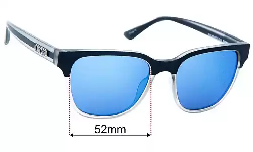 Liive Billy Replacement Lenses 52mm wide 