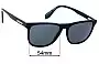 Sunglass Fix Replacement Lenses for Adidas OR5060 - 54mm Wide 