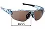Sunglass Fix Verres de Remplacement pour Adidas AD08 Evil Eye Halfrim S - 66mm Wide 
