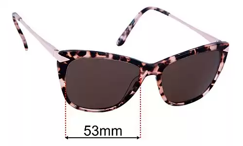 Sunglass Fix Replacement Lenses for Alex Perry AP 85 - 53mm Wide Alex Perry AP 85 Replacement Lenses 53mm wide