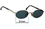 Sunglass Fix Replacement Lenses for Montblanc Meisterstuck - 51mm Wide 
