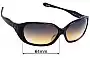 Sunglass Fix Verres de Remplacement pour Oakley Betray - 64mm Wide 