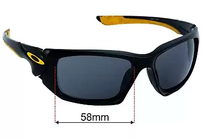Oakley Scalpel OO9095 (Asian Fit) Replacement Lenses 58mm wide 