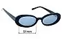 Sunglass Fix Replacement Lenses for Oroton  Sonia - 51mm Wide 