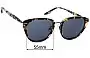 Sunglass Fix Replacement Lenses for Otis Scarlett - 55mm Wide 