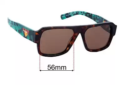 Prada SPR22Y Ersatzgläser 56mm wide 