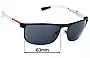 Sunglass Fix Replacement Lenses for Prada SPS54Q & PS54QS - 63mm Wide 