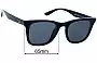 Sunglass Fix Ersatzgläser für Ray-Ban RB4391D - 65mm Wide 