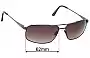 Sunglass Fix Replacement Lenses for Serengeti Anzio II - 62mm Wide 