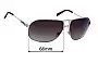 Sunglass Fix Lentes de Repuesto para Carrera Boeing - 66mm Wide 
