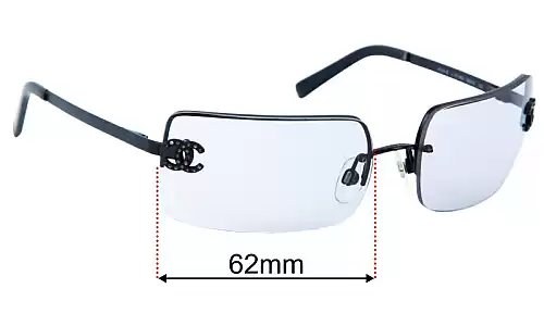Sunglass Fix Replacement Lenses for Chanel 4104-B - 62mm Wide Chanel 4104-B Replacement Lenses 62mm wide