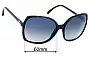 Sunglass Fix Lentes de Repuesto para Chanel 5204 - 60mm Wide 
