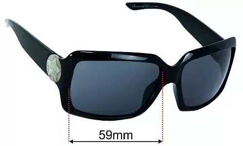 Sunglass Fix Replacement Lenses for Christian Dior Starshine - 59mm Wide Christian Dior Starshine Replacement Lenses 59mm wide