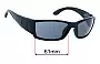 Sunglass Fix Replacement Lenses for Costa Del Mar Corbina - 61mm Wide 