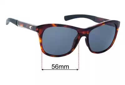 Costa Del Mar Vela Verres de Remplacement 56mm wide 