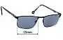 Sunglass Fix Replacement Lenses for Deus Ex Machina DEUS 2 - 55mm Wide 